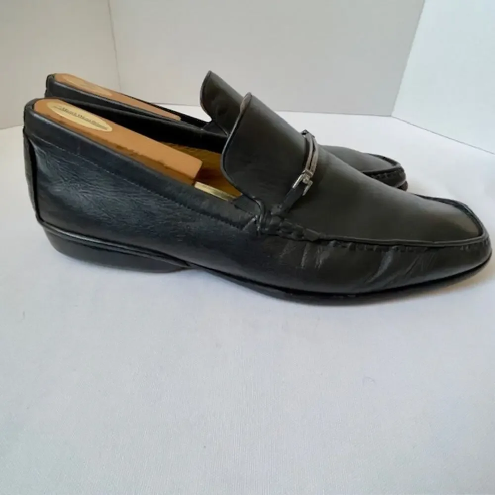 Magli by Bruno Magli Black Leather Bit Loafers Men’s 13 Classic Country Club